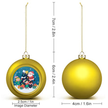Cargar imagen en el visor de la galería, Bola Navideña de Decoracion Bola de Adorno de Navidad de PC de Plástico JJ0525029 Personalizada Impresion Completa de Una Imagen con Foto Logotipo Patrón Texto