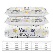 Cargar imagen en el visor de la galería, Juego de Cama de Tres Piezas JJ0527000 Personalizado con impresión completa con Foto Logo Patrón Texto