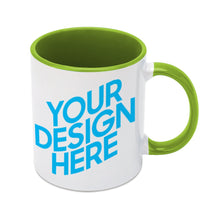 Cargar imagen en el visor de la galería, JJ0504002 Mug de Color Interior y Asa con Impresión Térmica de Diseño Personalizado con Tus Textos o Fotos Online