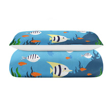 Cargar imagen en el visor de la galería, Juego de Cama de Dos Piezas con Diseño Personalizado Personalizada de Tus Nombres o Fotos