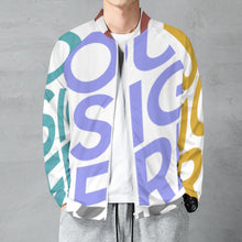 Cargar imagen en el visor de la galería, Chaqueta de Béisbol para Otoño Invierno para Hombre WY10 Personalizada con Impresión Completa de Múltiples Imágenes con Foto Logo Patrón Texto