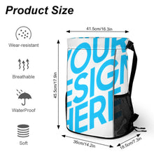 Cargar imagen en el visor de la galería, Mochila de viaje bolsa de gimnasio mochila deportiva con cordón (separación húmeda y seca) personalizado con patrón foto texto