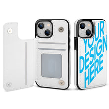 Cargar imagen en el visor de la galería, Fundas para Apple 13 con tapa Bolsillo de tarjeta de cuero Compatible con iPhone13 mini iPhone 13 Pro Max 3C0705096 Personalizado Personalizada con Foto, Texto o Logo