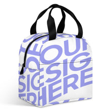 Cargar imagen en el visor de la galería, Bolsa Grande de Almuerzo Reutilizable con Bolsillo / Bolsa Térmica de Almuerzo Aislada XB0602049 Personalizada Impresion Completa de Una Imagen con Foto Logo Patrón Texto