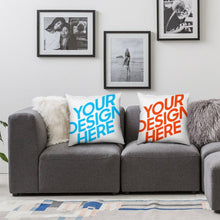 Cargar imagen en el visor de la galería, Fundas de Cojín de Poliéster con Cremallera con Diseño Personalizado de Tus Imágenes o Nombres Online