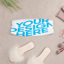 Cargar imagen en el visor de la galería, Bandeau / Top Crop Sin tirantes de Moda para mujer NZ065 Personalizado con Impresión Completa de una imagen con Foto Logo Patrón Texto