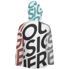 Cargar imagen en el visor de la galería, Sudadera Deportiva con Estampado Botones Capucha para mujer QH Personalizada con impresión completa de múltiples imágenes con Foto Logo Patrón Texto