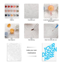 Cargar imagen en el visor de la galería, Pintura al Óleo con Números /Lienzo/Imagen con Marco interior (versión vertical) GY0903426 Personalizado,Personalizada Con Foto,Logo O Texto