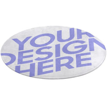 Cargar imagen en el visor de la galería, Alfombra / Felpudo Redondo de Terciopelo Coral para Hogar Oficina Dormitorio Personalizada con Foto Logo Patrón Texto (impresión completa de una imagen)