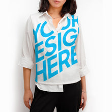 Cargar imagen en el visor de la galería, Chaleco de Punto Suéter Jersey sin Mangas cuello profundo V de Moda para mujer MY05 Personalizado con Impresión Completa de una imagen con Foto Logo Patrón Texto