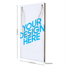 Cargar imagen en el visor de la galería, Colgante de Madera con Impresión Vertical UV de Diseño Personalizado con Tus Patrones o Textos