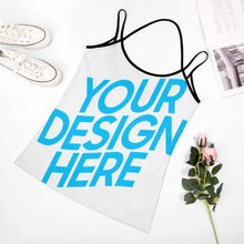 Cargar imagen en el visor de la galería, Chaleco/Camiseta sin Mangas de Verano para Mujer Personalizada MK Estampado de Una Imágen con Logo Patrón Texto Foto