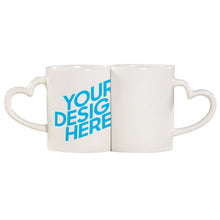 Cargar imagen en el visor de la galería, Mug de Pareja Taza Cerámico con Impresión Térmica de Diseño Personalizado Personalizada con Foto, Texto o Logo