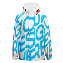 Cargar imagen en el visor de la galería, Chaqueta Manga Larga Ligera de Moda Deportiva con Estampado protegido de Viento Lluvia para Mujer A541 Personalizada con Impresión Completa de una imagen con Foto Logo Patrón Texto