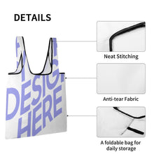 Cargar imagen en el visor de la galería, Bolsa de compras plegable ligera XB0601029 Personalizada con Impresión Completa con Foto Logo Patrón Texto