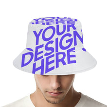 Cargar imagen en el visor de la galería, Sombrero de pescador unisex sombrero para el sol sombrero de pescador de gran tamaño (62x9x7cm) personalizado con patrón foto texto