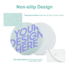 Cargar imagen en el visor de la galería, Tabla de Cortar Redonda / Tabla de Corte de Vidrio Templado para Cocina Hogar JJ0522208 Personalizada Impresion Completa de Una Imagen con Foto Logo Patrón Texto
