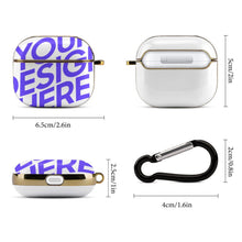 Cargar imagen en el visor de la galería, Funda protectora de auriculares para Apple AirPods 3 personalizada con texto de patrón de foto