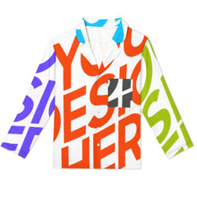 Cargar imagen en el visor de la galería, Conjuntos de pijama clásicos de manga larga para mujer personalizados con patrón de texto de nombre (diseño de varias imágenes)