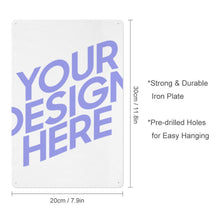 Cargar imagen en el visor de la galería, Cuadro Colgante Decorativo en Hierro / Cuadros de Hierro Pared 30x20cm (Versión Vertical Grueso) GY09031070 Personalizado Impresion Completa de Una Imagen con Foto Logo Patrón Texto