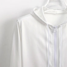 Cargar imagen en el visor de la galería, Sudadera con Capucha de felpa con cremallera Chaqueta de forro polar para hombre GH Personalizada con Impresión Completa de dos imágenes con Foto Logo Patrón Texto
