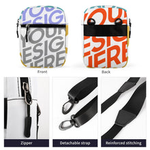 Cargar imagen en el visor de la galería, Bolso de Bandolera de tela oxford Pequeño Bolsa de Mensajero Bolso de Hombro Q026 Personalizado de múltiples imágenes con Foto Logo Patrón Texto