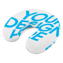 Cargar imagen en el visor de la galería, Almohada en Forma de U con Funda Lavable / Almohada de Viaje para Cuello para Adultos Niños Personalizada con Foto Logo Patrón Texto