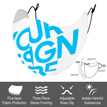 Cargar imagen en el visor de la galería, Máscara Mascarilla con Filtro de Poliéster con Diseño Personalizado de Tu Nombre o Imagen