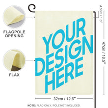 Cargar imagen en el visor de la galería, Bandera Lienzo Cuadro de jardín de lino (consistente en ambos lados) GY0904009 Personalizado,Personalizada Con Foto,Logo O Texto