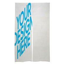 Cargar imagen en el visor de la galería, Cortina de Puerta Blanca de Alta calidad con Diseño Personalizado Personalizada con Foto, Texto o Logo