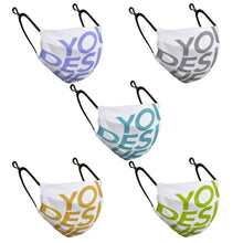 Cargar imagen en el visor de la galería, Mascarilla Reutilizable Higiénica Ajustable con Filtro Lavable Antipolvo para Mujer Hombre Adultos JJ0521191 Personalizada Impresion Completa de 5 Imágenes Diferentes con Foto Logo Patrón Texto