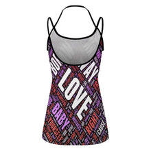 Cargar imagen en el visor de la galería, Chaleco/Camiseta sin Mangas de Verano para Mujer Personalizada MK Estampado de Una Imágen con Logo Patrón Texto Foto