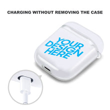 Cargar imagen en el visor de la galería, Caja Transparente de Auriculares Apple con Diseño Personalizado de Tu Texto o Imagen