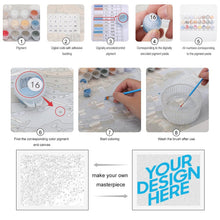 Cargar imagen en el visor de la galería, Pintura Imagen Cuadro al óleo digital DIY (estilo lienzo) GY0903304 Personalizado Personalizada con Foto, Texto o Logo