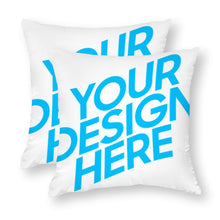 Cargar imagen en el visor de la galería, Funda de Cojín de Poliéster con Impresión a Doble Cara de Diseño Personalizado con Tu Imagen o Nombre