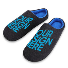 Cargar imagen en el visor de la galería, Pantuflas de Algodón Avanzado para Hombre con Diseño Personalizado Personalizada de Tus Fotos o Textos