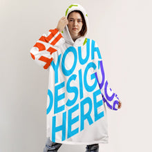 Cargar imagen en el visor de la galería, Abrigo / Sudadera con capucha caliente con forro polar de moda para mujer B412 Personalizado con Foto Logo Patrón Texto (Impresión Completa de múltiples imágenes)