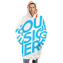 Cargar imagen en el visor de la galería, Sudadera con capucha forro polar bolsillo grande para hombre B412 Personalizada con Impresión Completa de una imagen con Foto Logo Patrón Texto