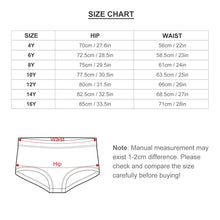 Cargar imagen en el visor de la galería, Ropa Interior Linda para Niñas / Braguitas para Niños CA Personalizada con Impresión Completa de Múltiples Imágenes con Foto Logo Patrón Texto