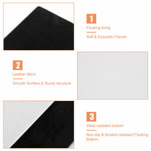 Cargar imagen en el visor de la galería, Porta bolígrafos de cuero cuadrado porta brochas de maquillaje porta artículos diversos personalizado con patrón foto texto