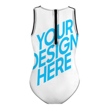 Cargar imagen en el visor de la galería, Bañador con Cremallera de Una Pieza para Niñas NT032 Personalizado con Foto Logo Patrón Texto Impresión Completa