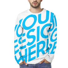 Cargar imagen en el visor de la galería, Camiseta ligera de manga larga con estampado para hombre EL Personalizada con Impresión Completa de una imagen con Foto Logo Patrón Texto