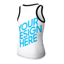 Cargar imagen en el visor de la galería, Tank Top Crop Top Camiseta sin Mangas Tirantes para Mujer NZ106 Personalizado con impresión completa con Foto Logo Patrón Texto