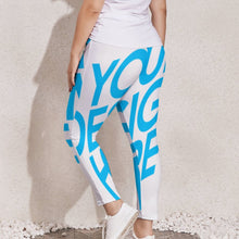 Cargar imagen en el visor de la galería, Leggings elásticos Pantalones deportivos de yoga talla grande para mujer UP Personalizados con Impresión Completa de una imagen con Foto Logo Patrón Texto