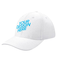 Cargar imagen en el visor de la galería, Gorra de béisbol curvada deportiva de poliéster para mujer hombre FS0809024 Personalizado con Foto Logo Patrón Texto