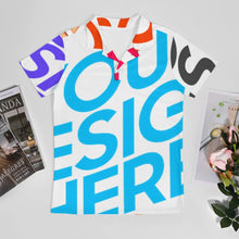 Cargar imagen en el visor de la galería, Polo de manga corta para niños pequeños de 3 a 16 años J62T personalizado con patrón foto texto (impresión de imágenes múltiples)