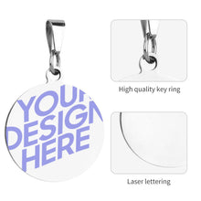 Cargar imagen en el visor de la galería, Placa para Perro Gato / Tarjeta de Identificación Etiqueta de Mascota CW1501012 Personalizada Impresion Completa de Una Imagen con Foto Logo Patrón Texto