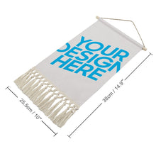 Cargar imagen en el visor de la galería, Pintura Colgante de Algodón y Lino con Impresión de Diseño Personalizado Personalizada con Tus Nombres o Imágenes Online