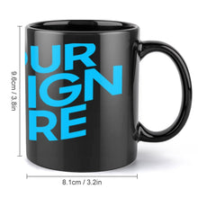 Cargar imagen en el visor de la galería, Taza de Cerámica Negra Para Café Té de Leche JJ0520119 Personalizada Impresion Completa con Foto Logo Patrón Texto