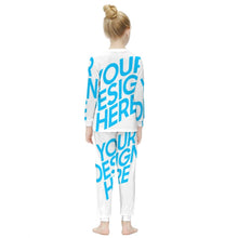 Cargar imagen en el visor de la galería, Traje de Sudadera Suave Casual Manga Larga para Niñas Chicas JJ1203 Personalizado con Impresión Completa con Foto Logo Patrón Texto
